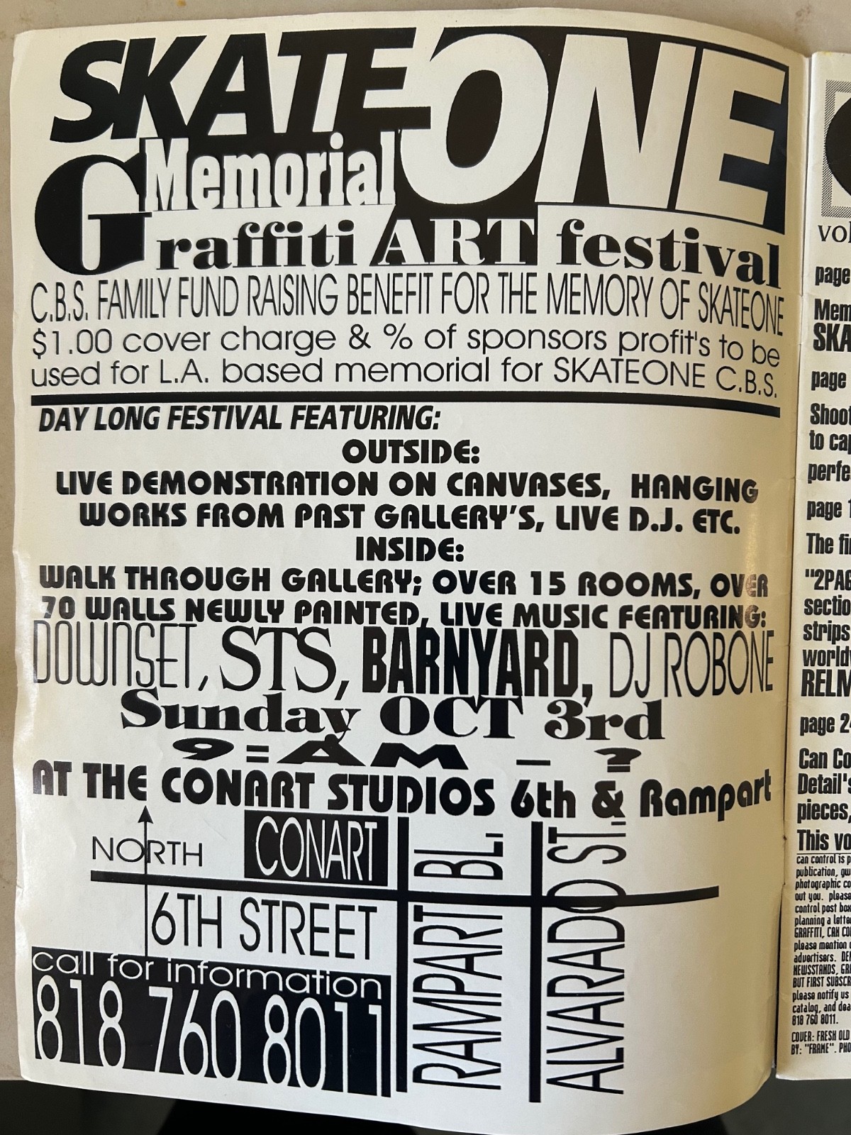 CAN CONTROL GRAFFITI MAGAZINE vol.2 issue-6 1993 – SKATEONE RIP hitting metal