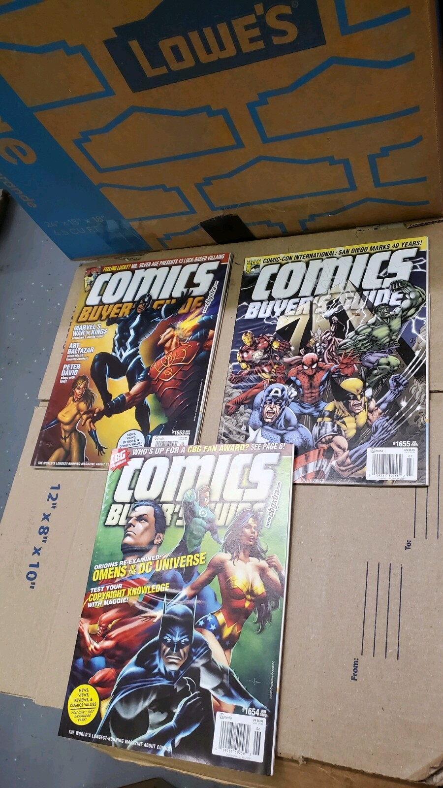 Comics Buyer’s Guide #1653 1654 1655