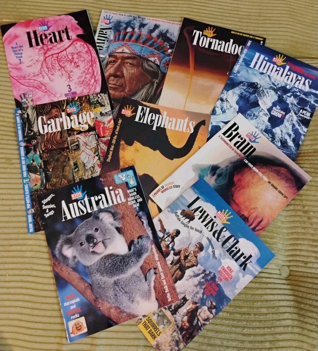 Lot Of 9 Vintage Kids Discover Magazines Volume 6 1996 & 3 Special Issues