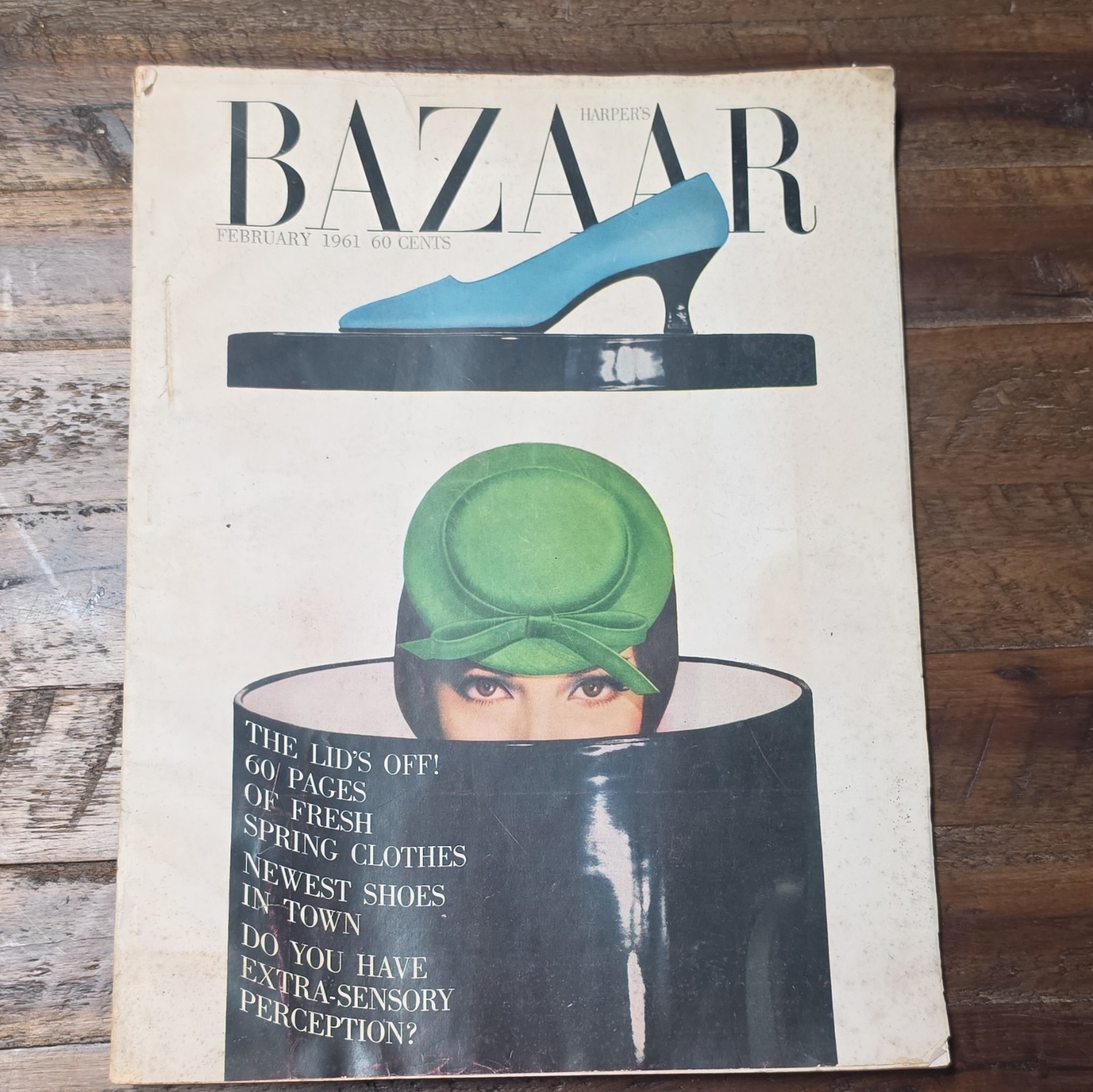 Harper’s BAZAAR February 1961 Fashion Magazine Issue, English