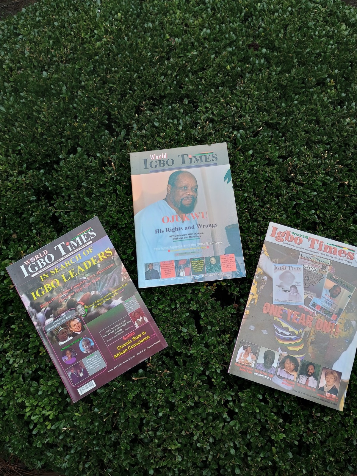 Lot of three (3) WORLD IGBO TIMES Magazines * 2003 / 2004 issues. Historic. RARE