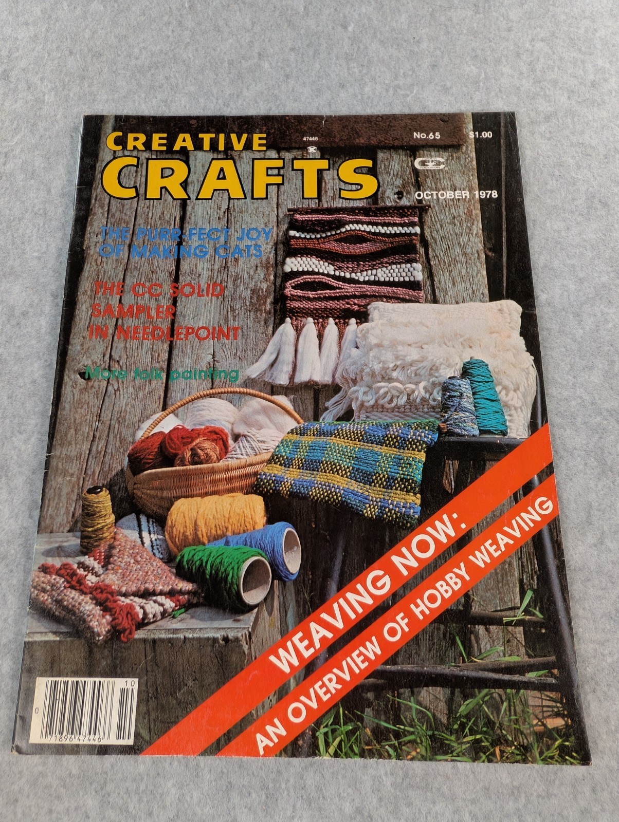 Vintage Creative Crafts Magazines October 1978 Overview of Hobby Weaving DIY