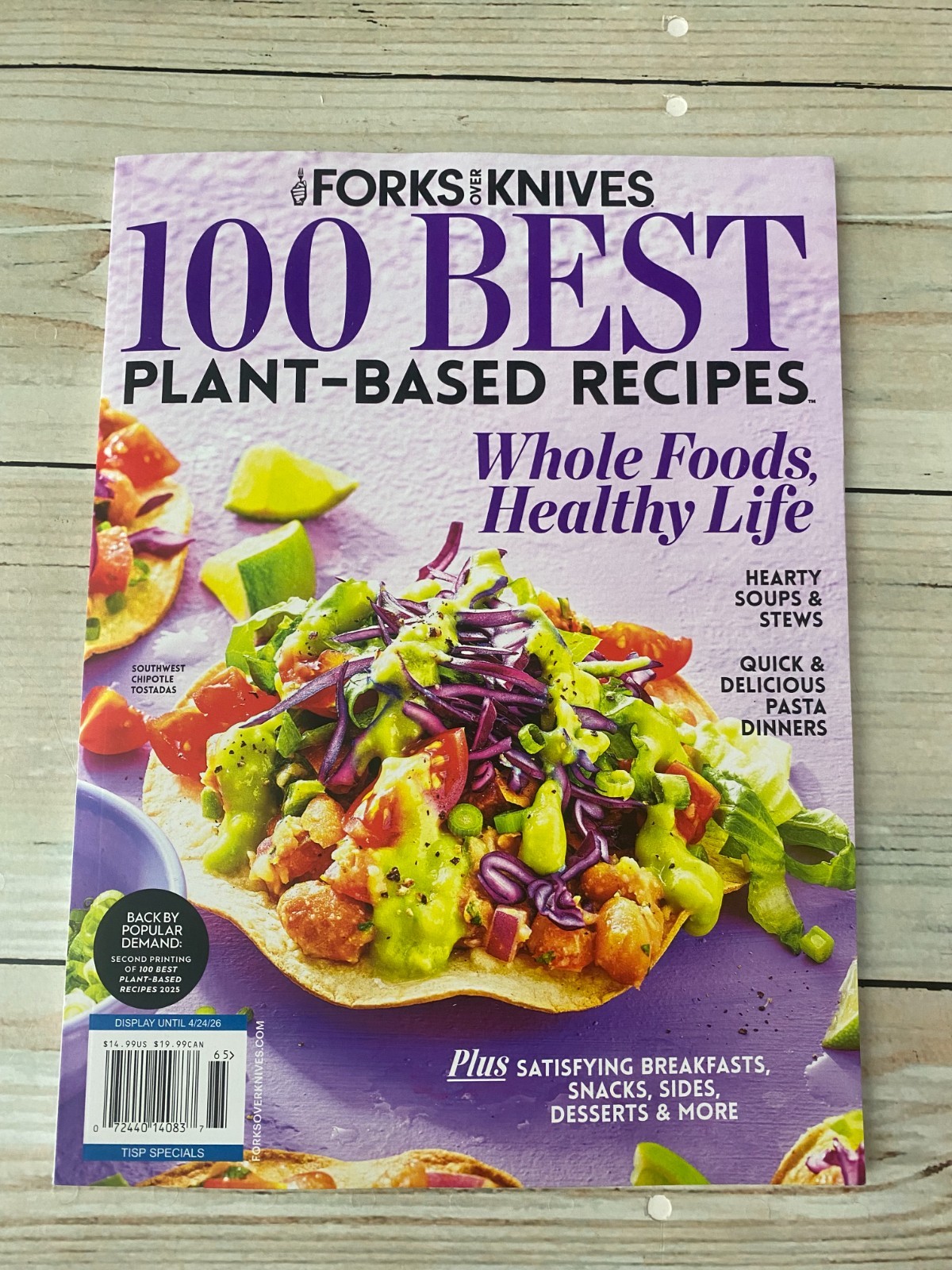 Forks Over Knives Magazine April 2026 – 100 Best Plant Based Recipes whole foods