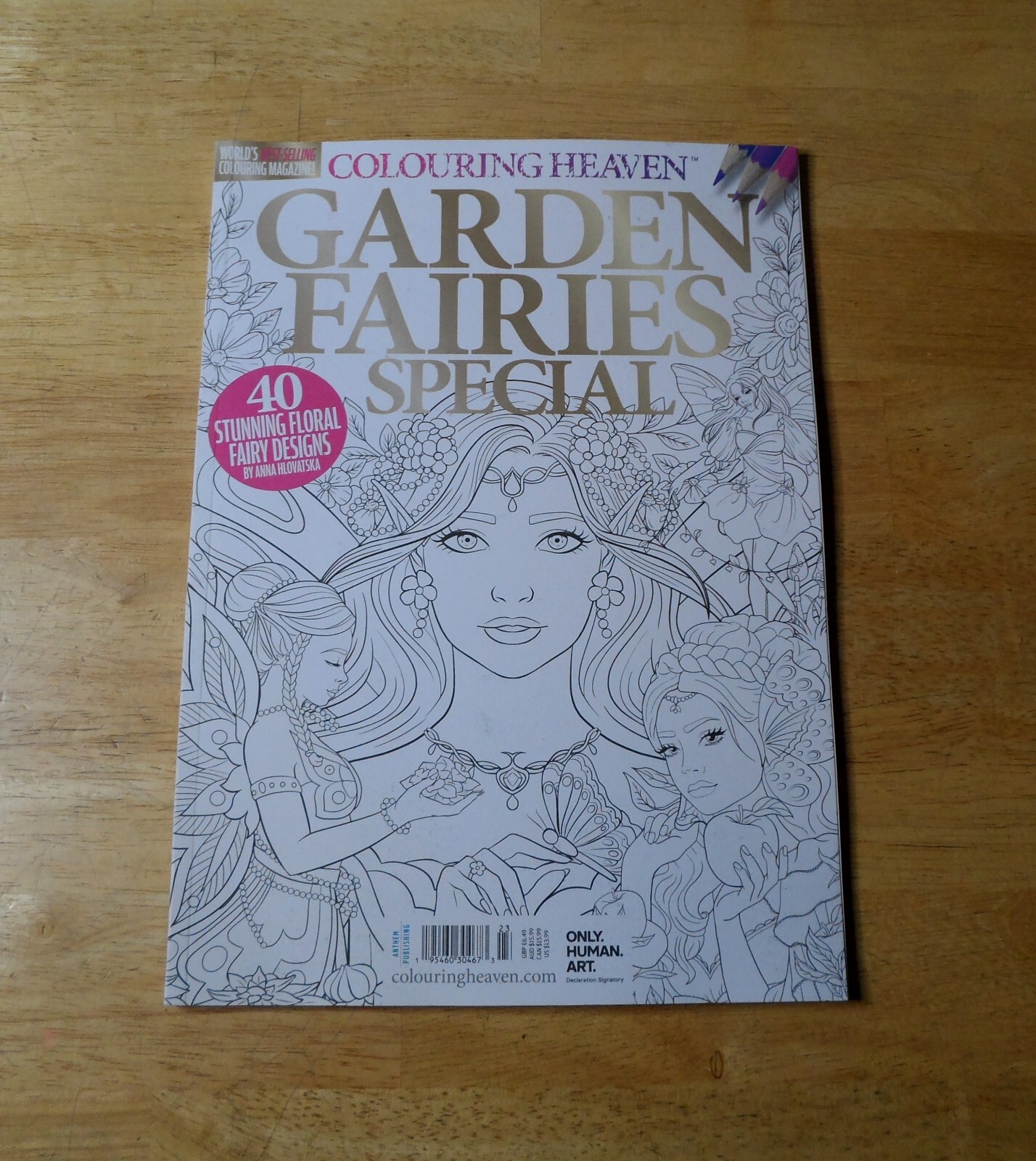 Colouring Heaven Garden Fairies Special Coloring Book Issue 123 *NEW*