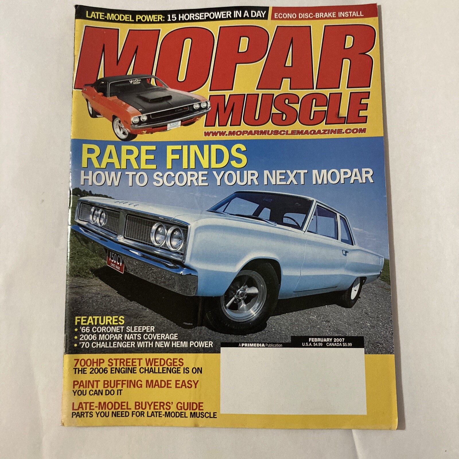 Mopar Muscle Magazine February 2007 Back Issue