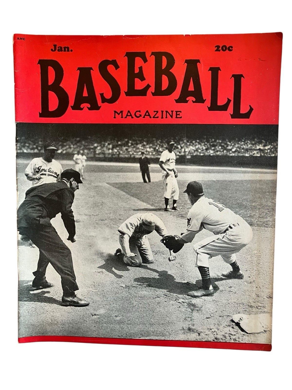 1940s Baseball Magazine Jan 1948 Joe DiMaggio Babe Ruth Ty Cobb Baseball Gift
