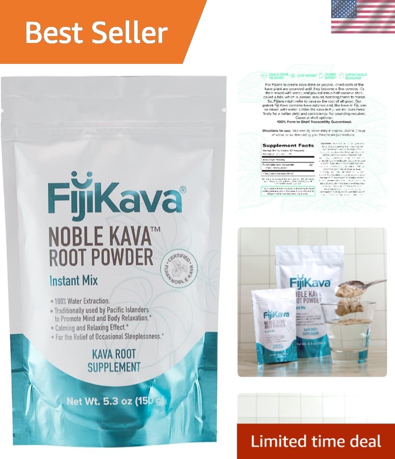 Natural Noble Kava Supplement Powder, Instant Micronized Kava 150g – Easy to Use