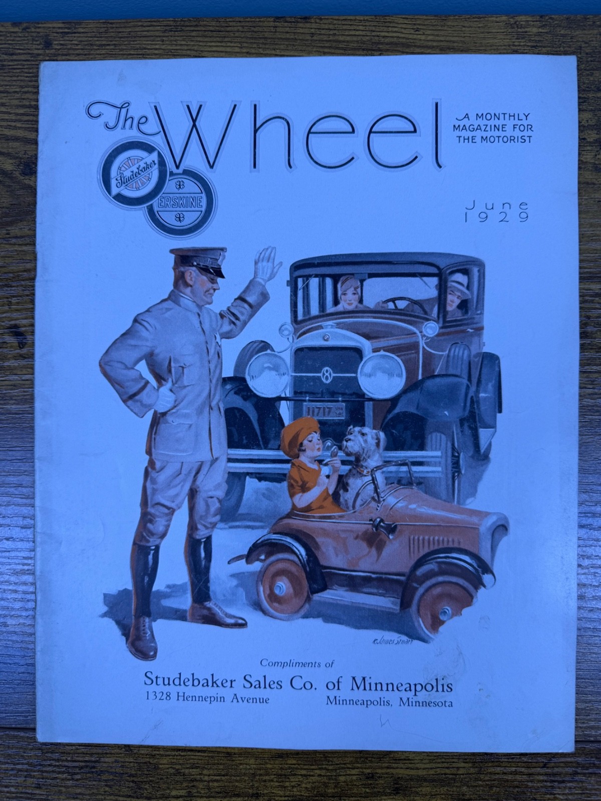 June 1929 The Wheel Vintage Automotive Magazine Studebaker Sales Minneapolis MN