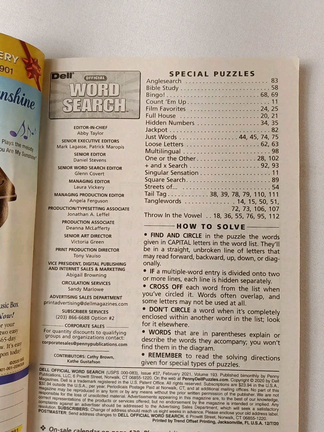 Dell Official Word Search Variety Puzzles Volume 193 110 Puzzles FREE SHIPPING