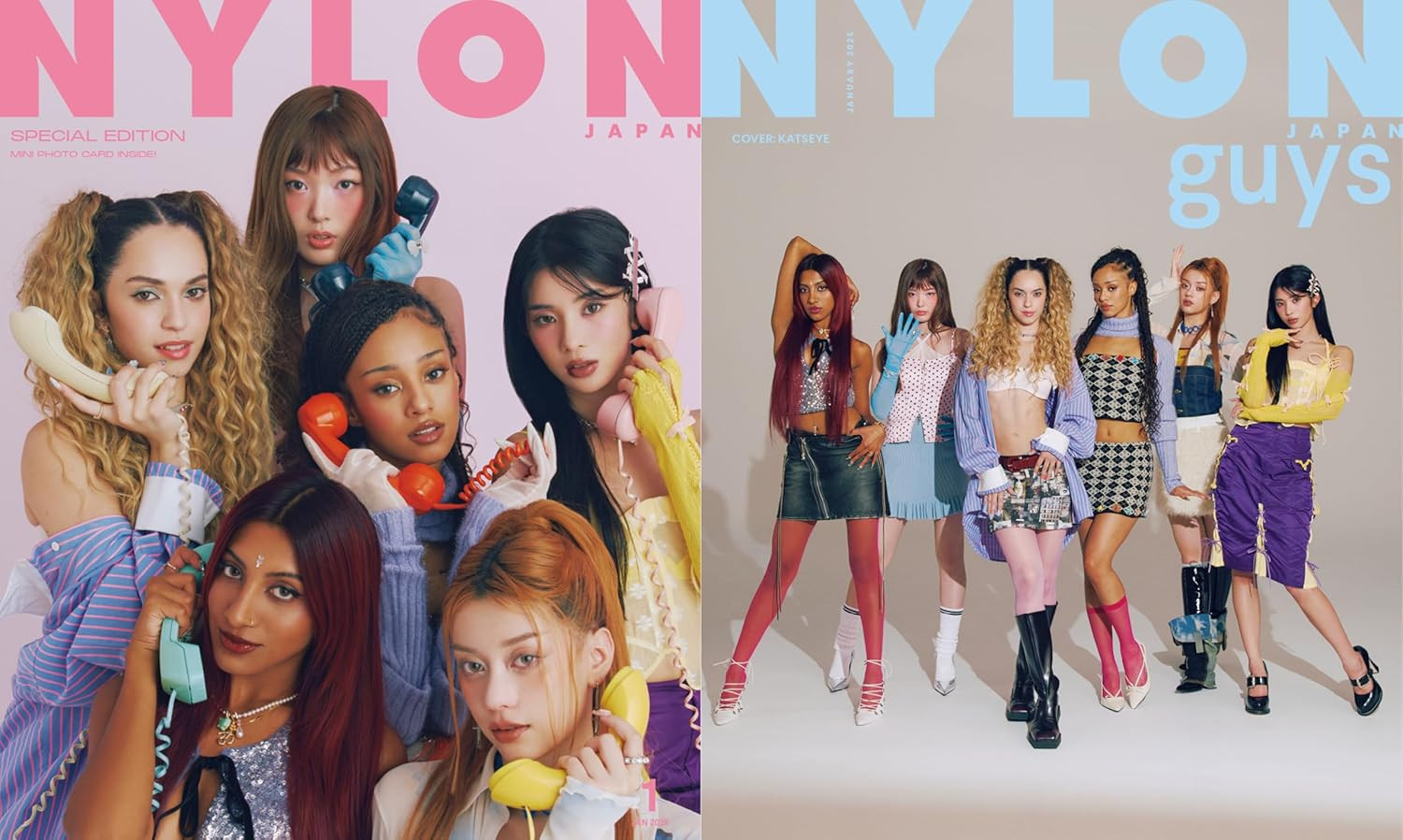 NYLON JAPAN January 2025 KATSEYE Cover Magazine Special Edition w/Photo Cards