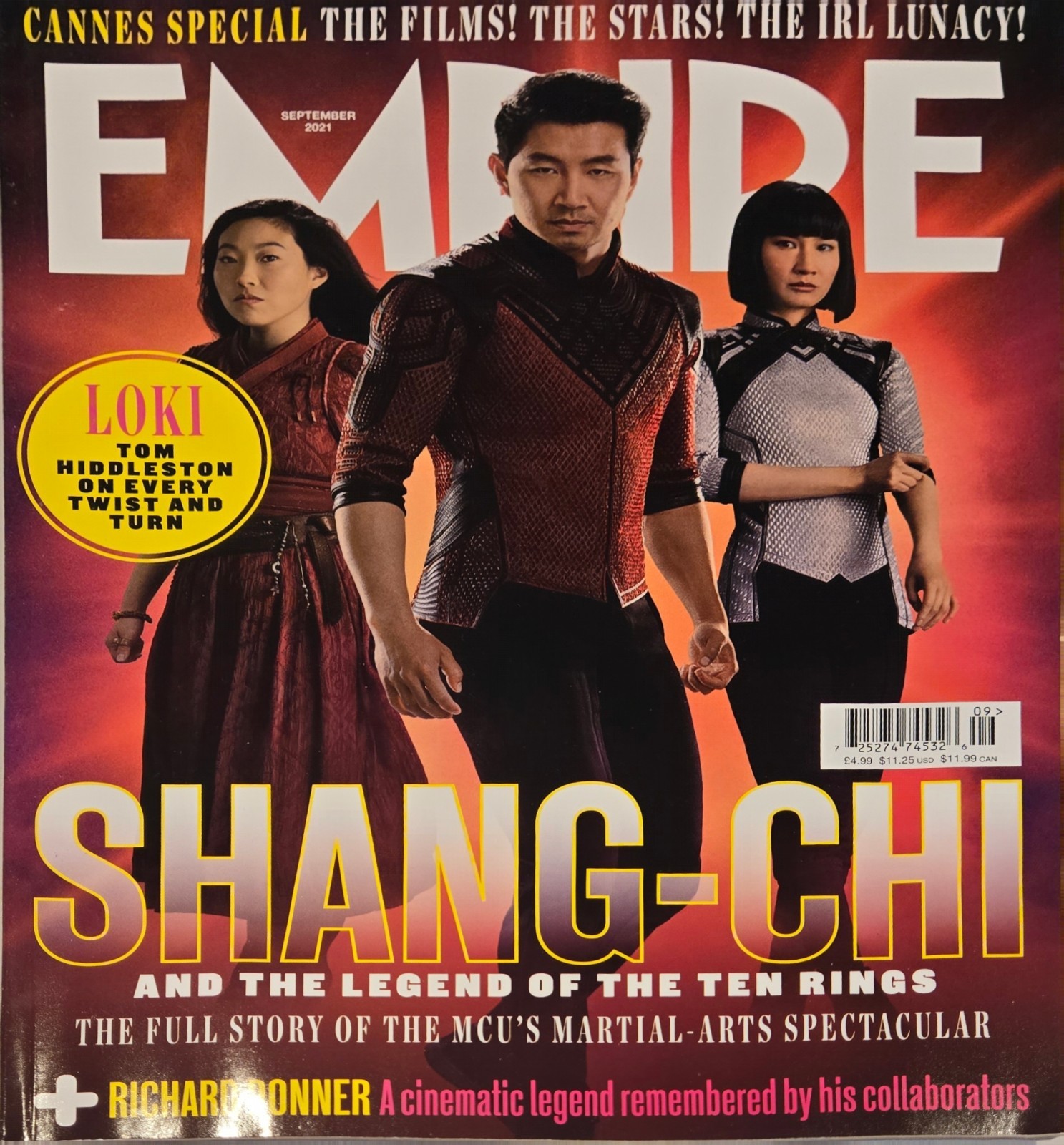 Empire Magazine Sept 2021 Shang-Chi & The Legend of the Ten Rings Loki