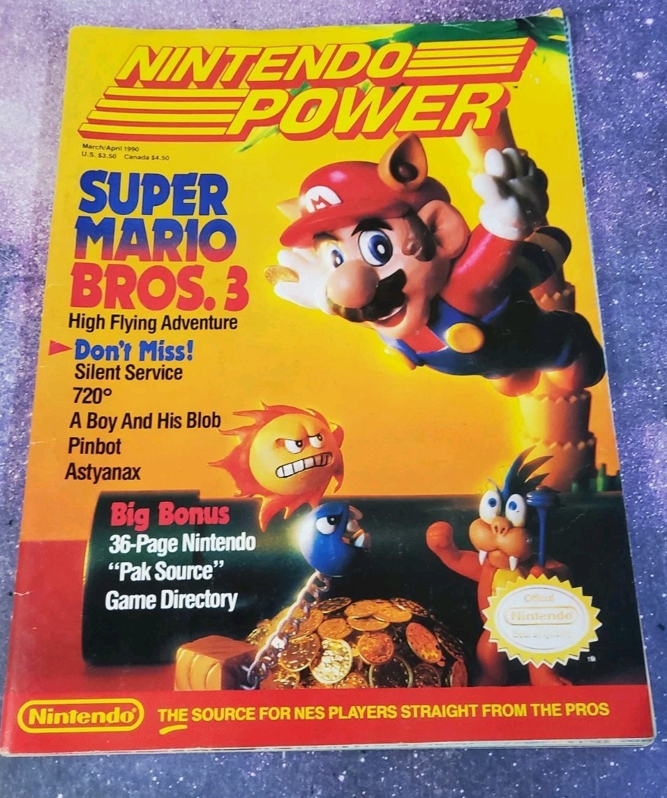 Nintendo Power Magazine #11 March April 1990 Super Mario Bros 3 No Poster