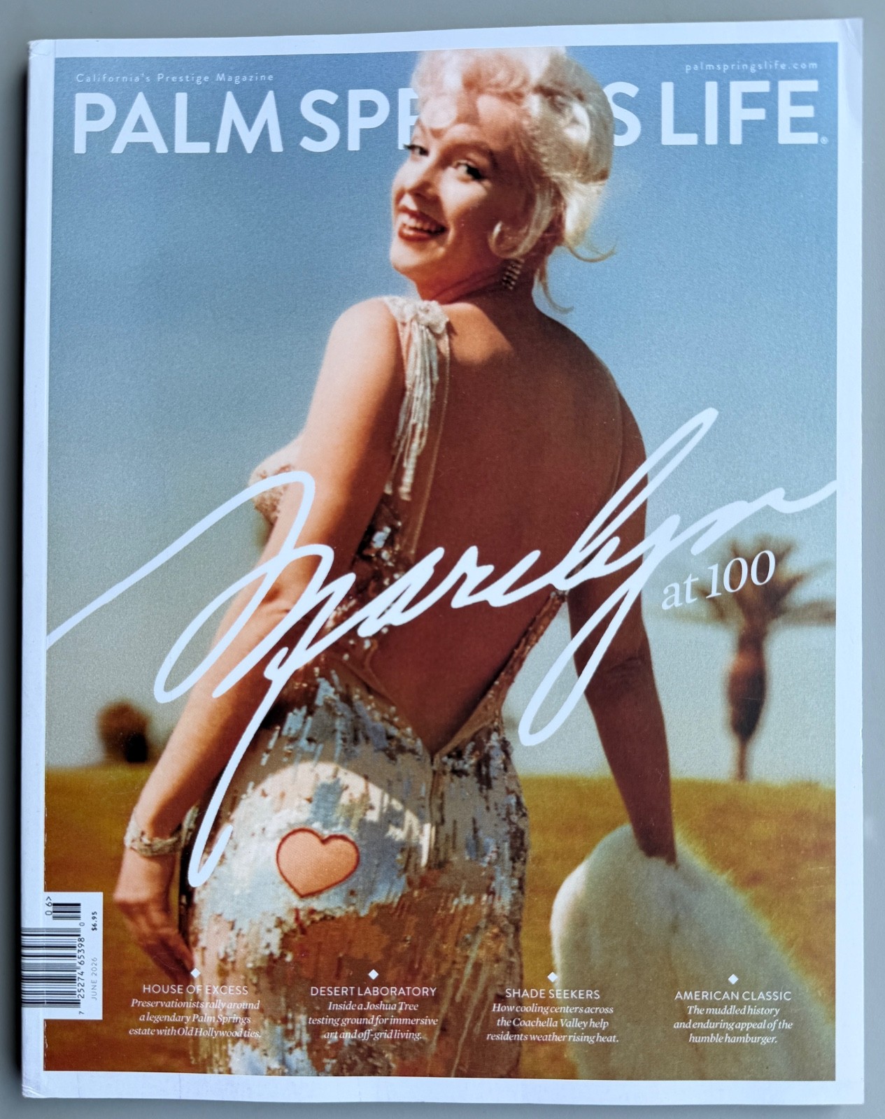 MARILYN MONROE- PALM SPRINGS LIFE Magazine -June 2026