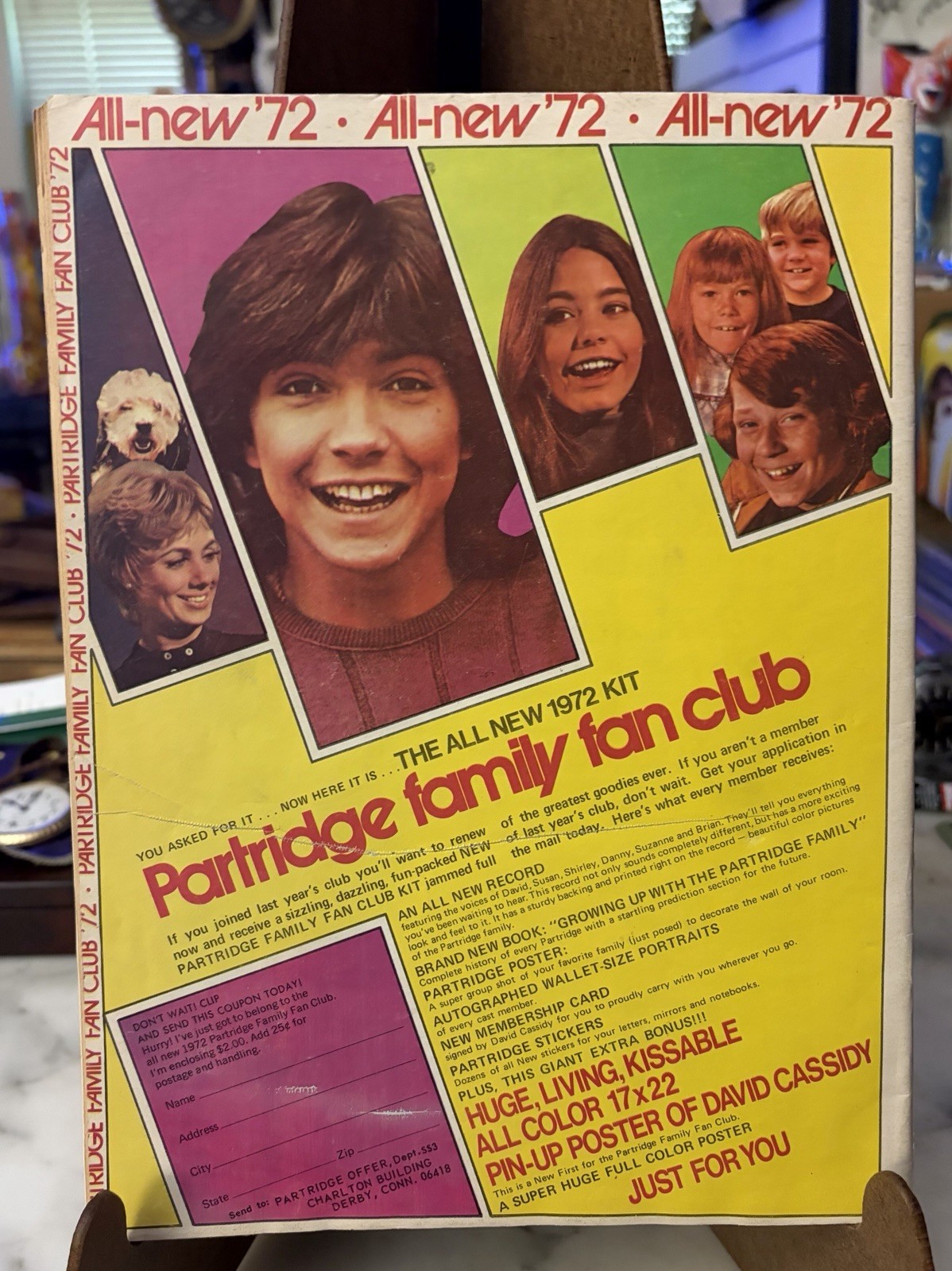 ***PARTRIDGE FAMILY SONG SPECIAL MAGAZINE SPRING 1972 OVER 40 HITS***