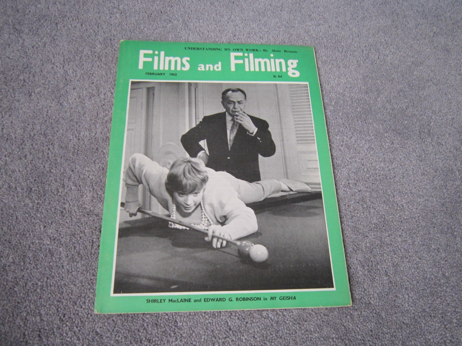 Films and Filming Magazine February 1962 ,Shirley MacLaine ,Edward G Robinson