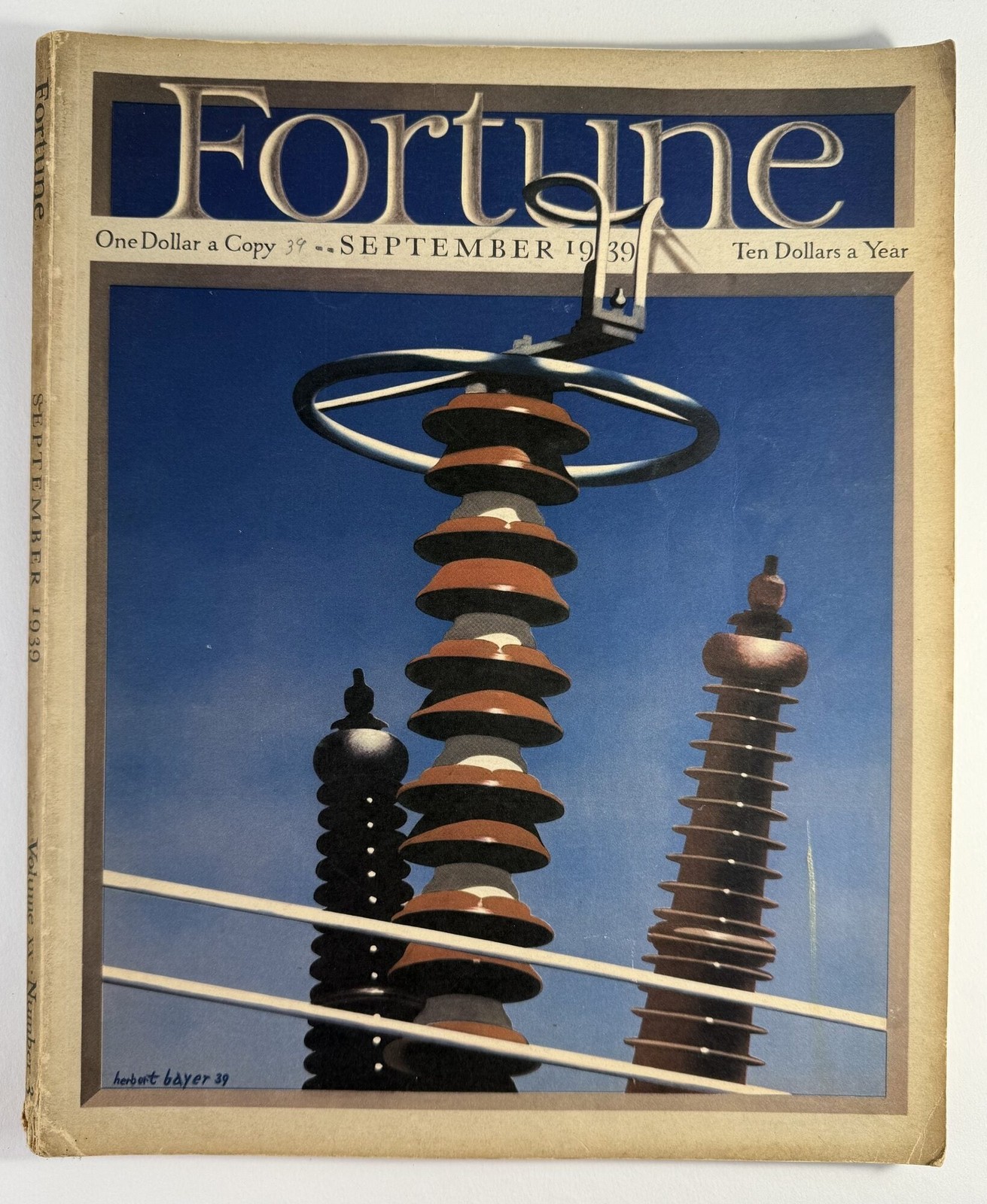 Henry R Luce / Fortune magazine September 1939 Vol XX No 3 1st Edition