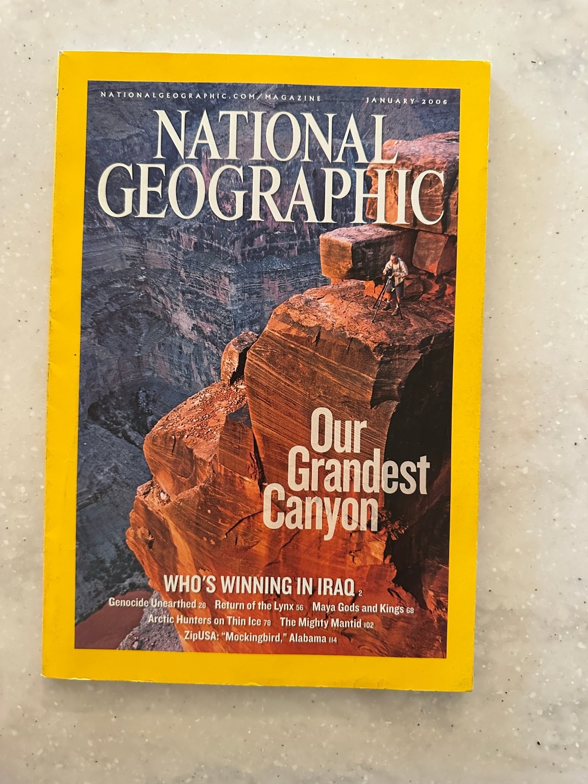 National Geographic January 2006 Grand Canyon Magazine Geography Nature
