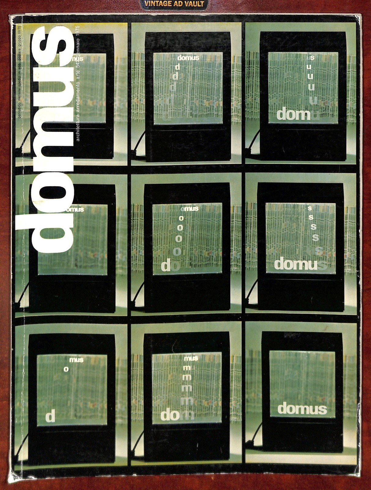 Domus Magazine 542 Gennaio 1975 – Architecture Design Italy English French