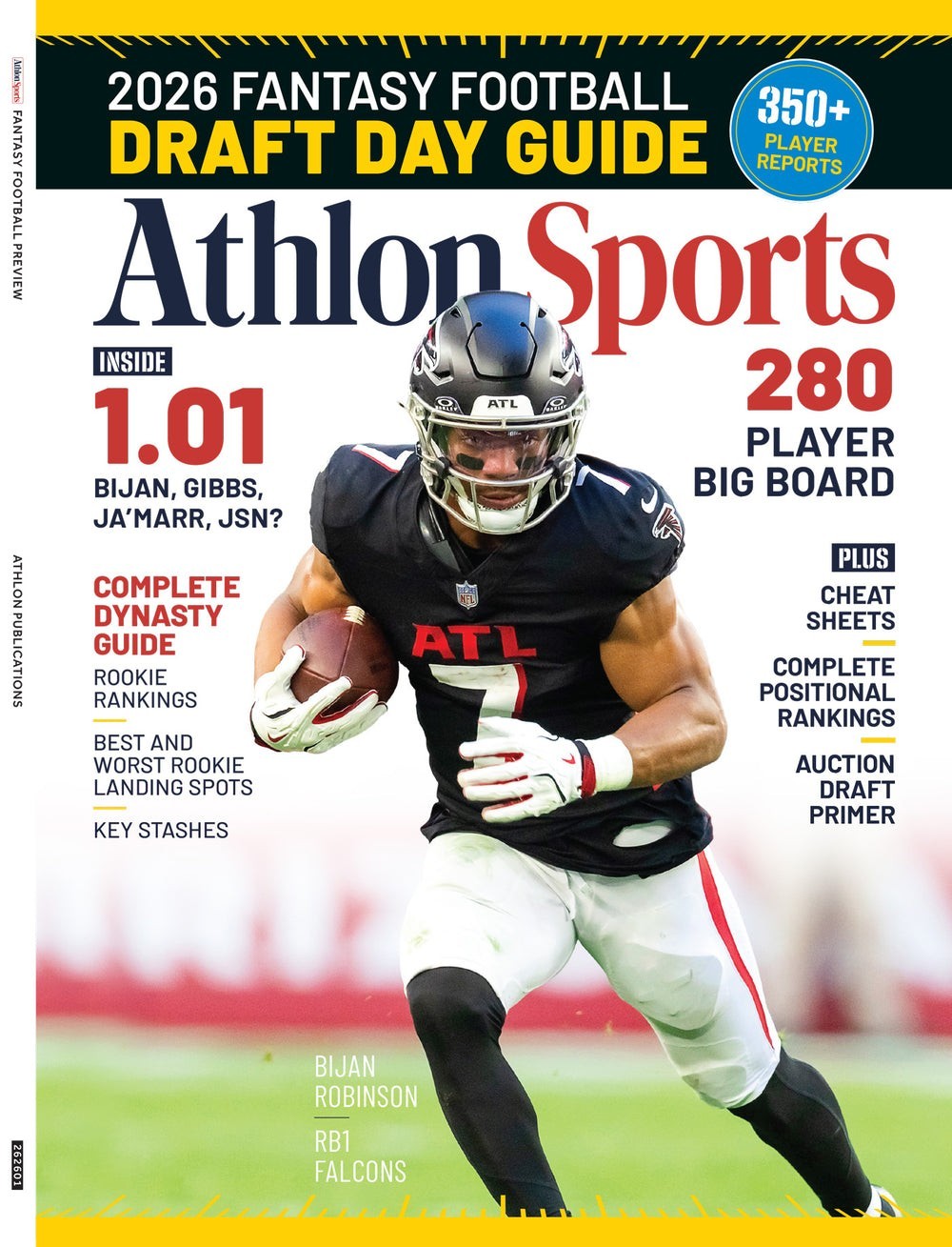 Athlon Sports- 2026 Fantasy Football Draft Day Guide- BRAND NEW