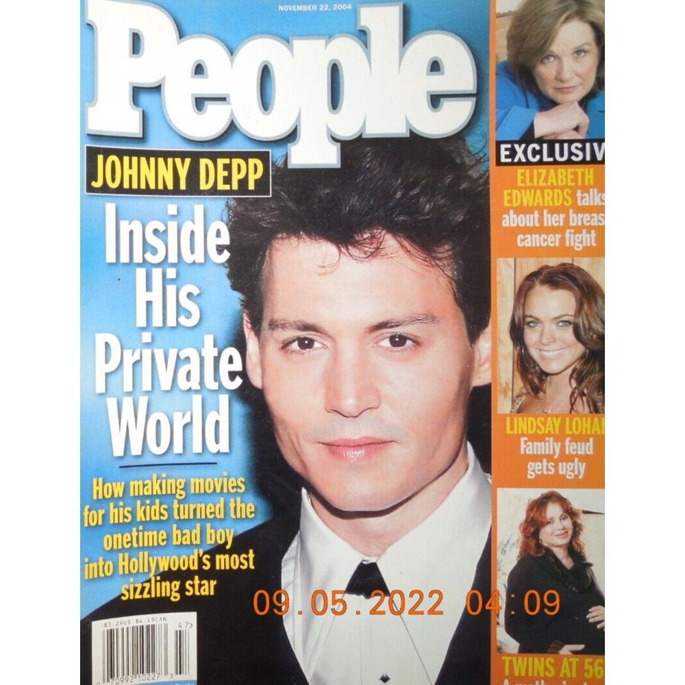 JOHNNY DEPP people LINDSAY LOHAN elizabeth edwards ASHLEY & MARY-KATE OLSEN