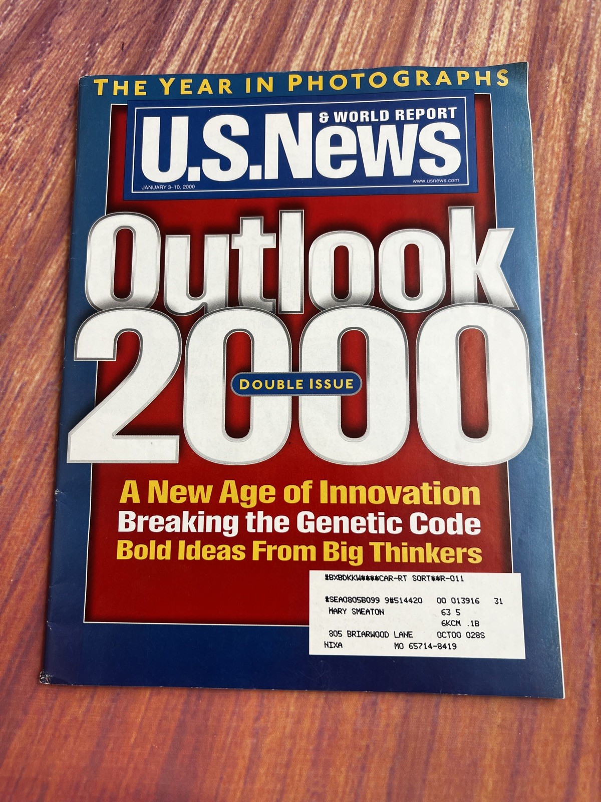 US News & World Report/January 3-10, 2000/»Outlook 2000″