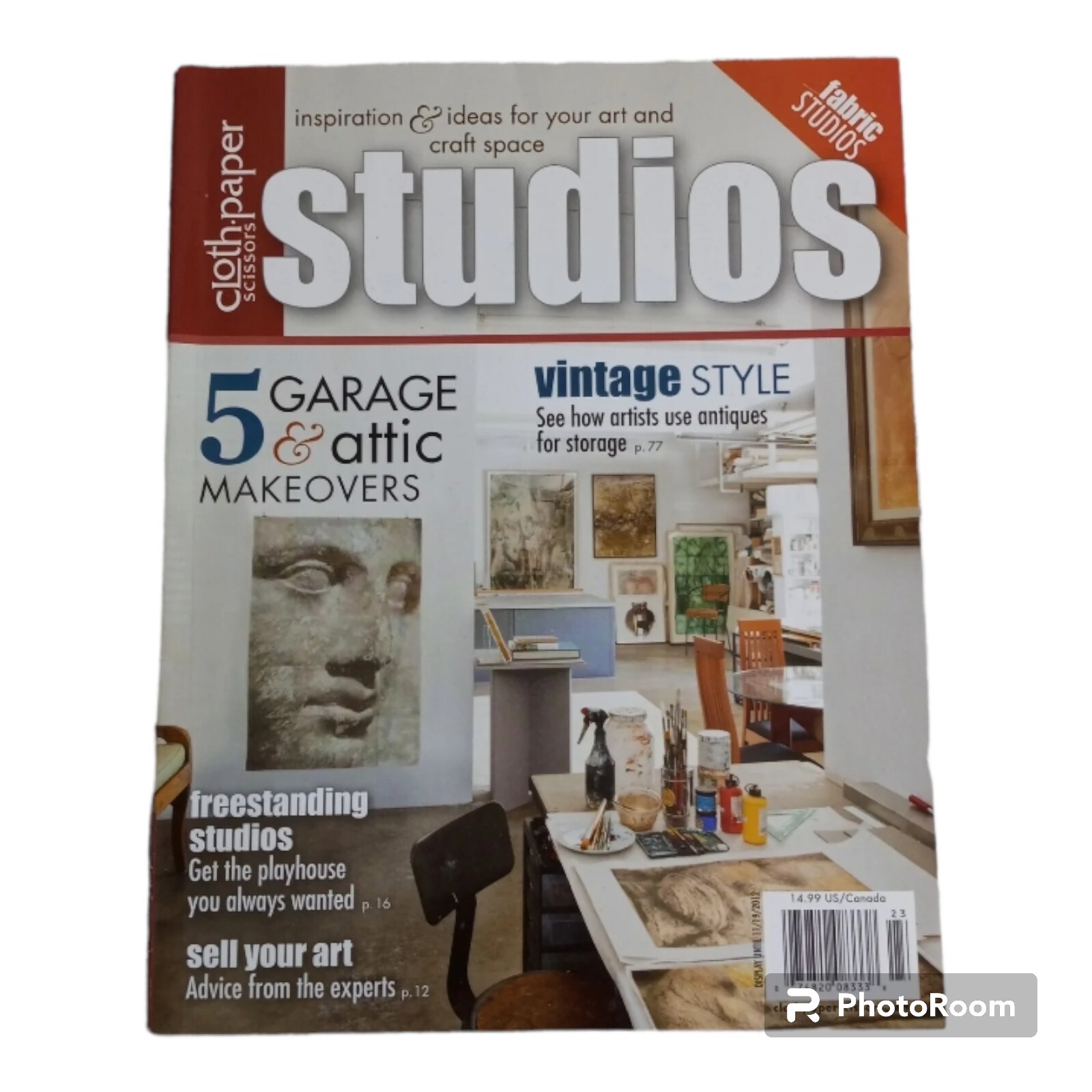 Cloth Paper Scissors Studios Magazine Fall 2012 Creative Hobbies Crafts