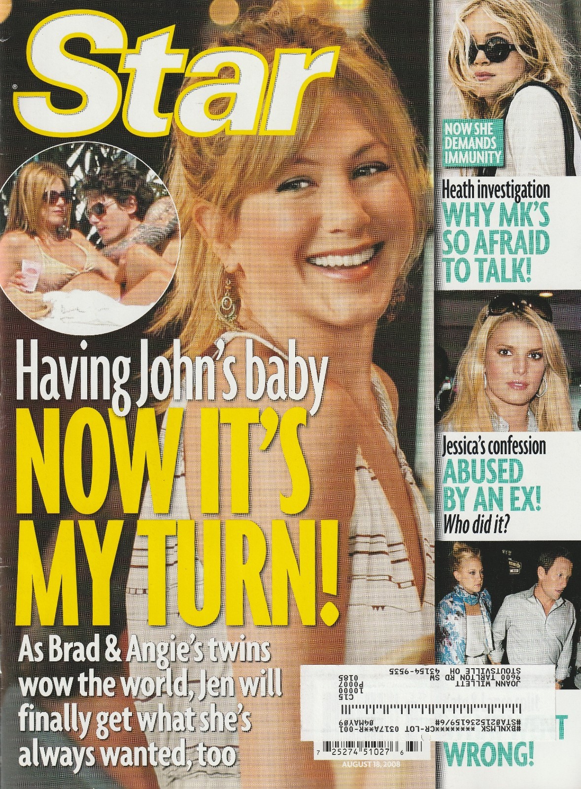 Star Magazine August 18, 2008 Brooke Burke – Jimmy Kimmel – Airport Brawl