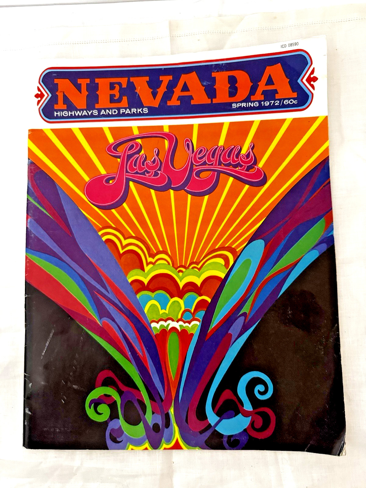 Nevada Highway Parks Spring 1972 Magazine Las Vegas Volume 32I Psychedelic Cover