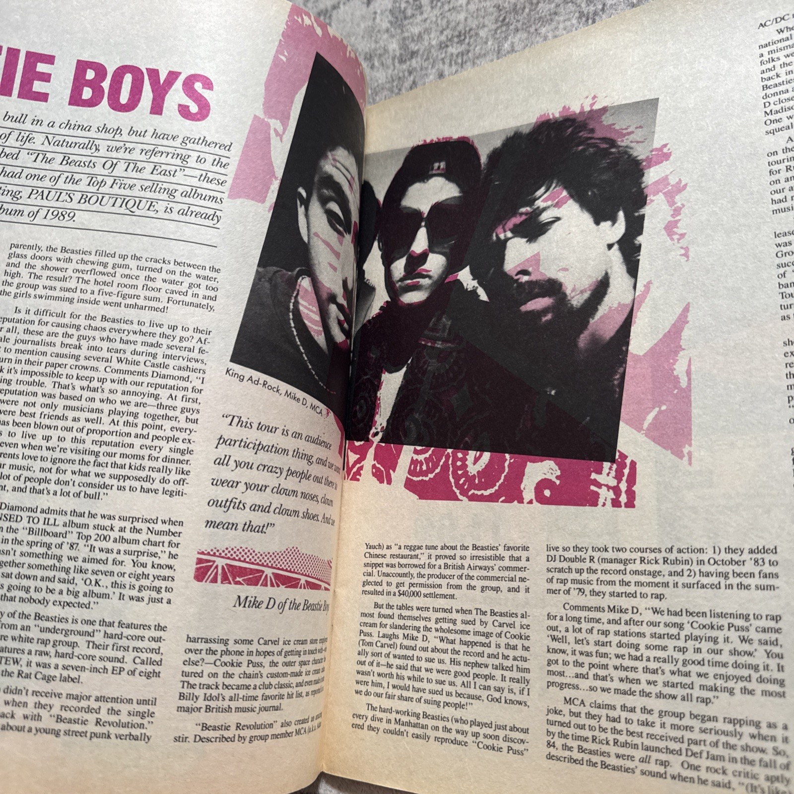 THE STREET RECORD WORLD tabloid magazine October 1989 The Beastie Boys