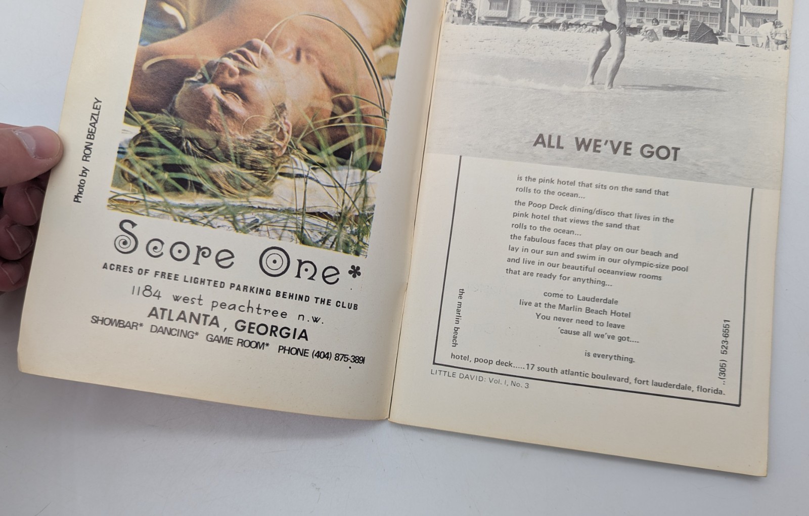 1974 Little David Travel Magazine Vintage Guide to Gay Clubs Bars