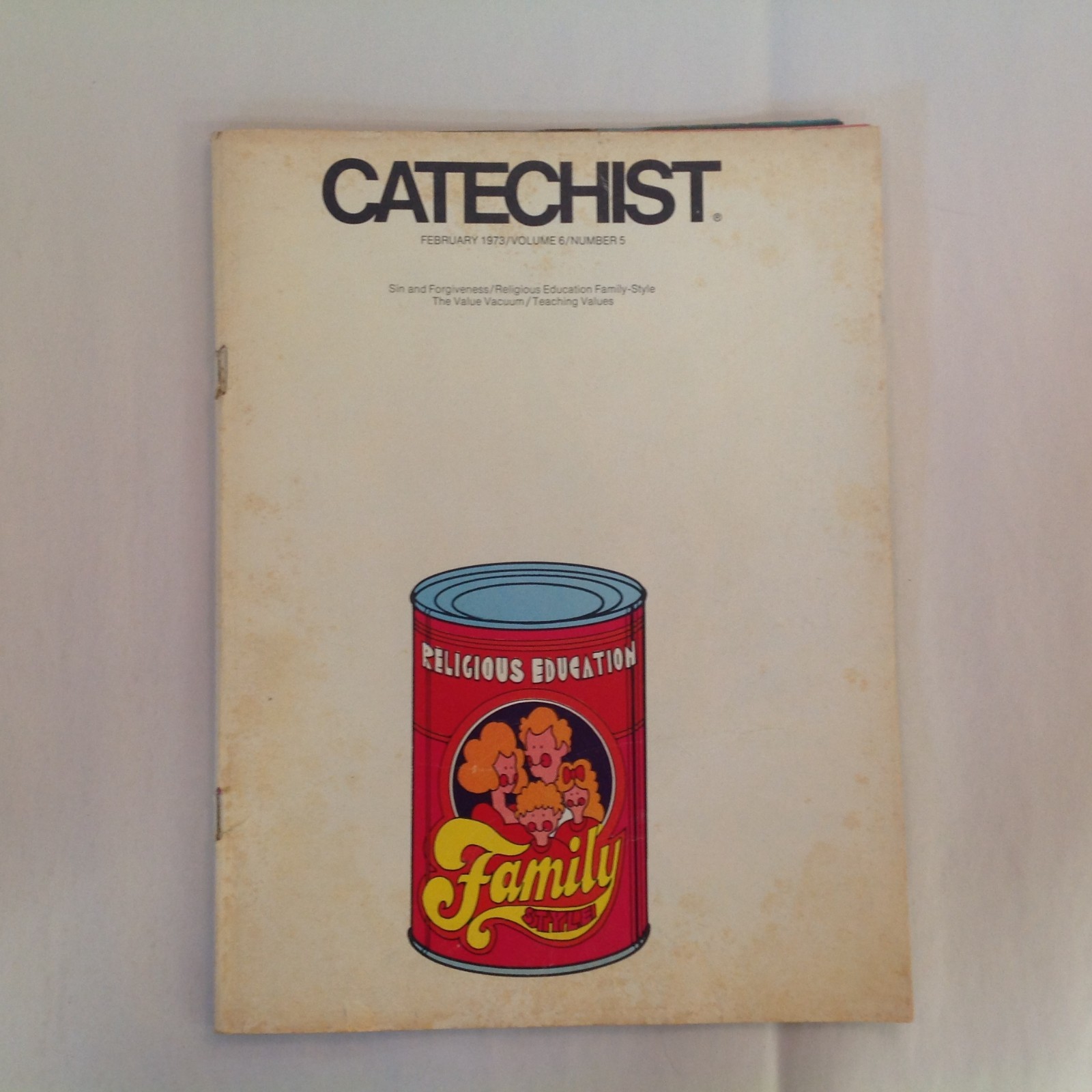 Vintage Feb 1973 CATECHIST Magazine Religious Education Family Style Religion