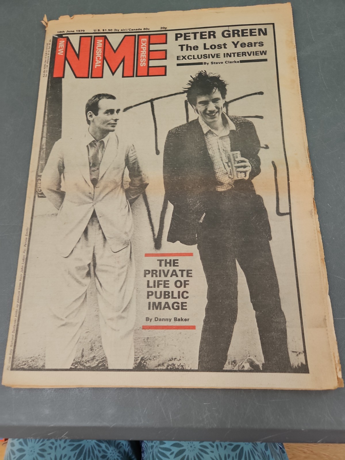 NME New Musical Express June 16th 1979 John Lydon Cover