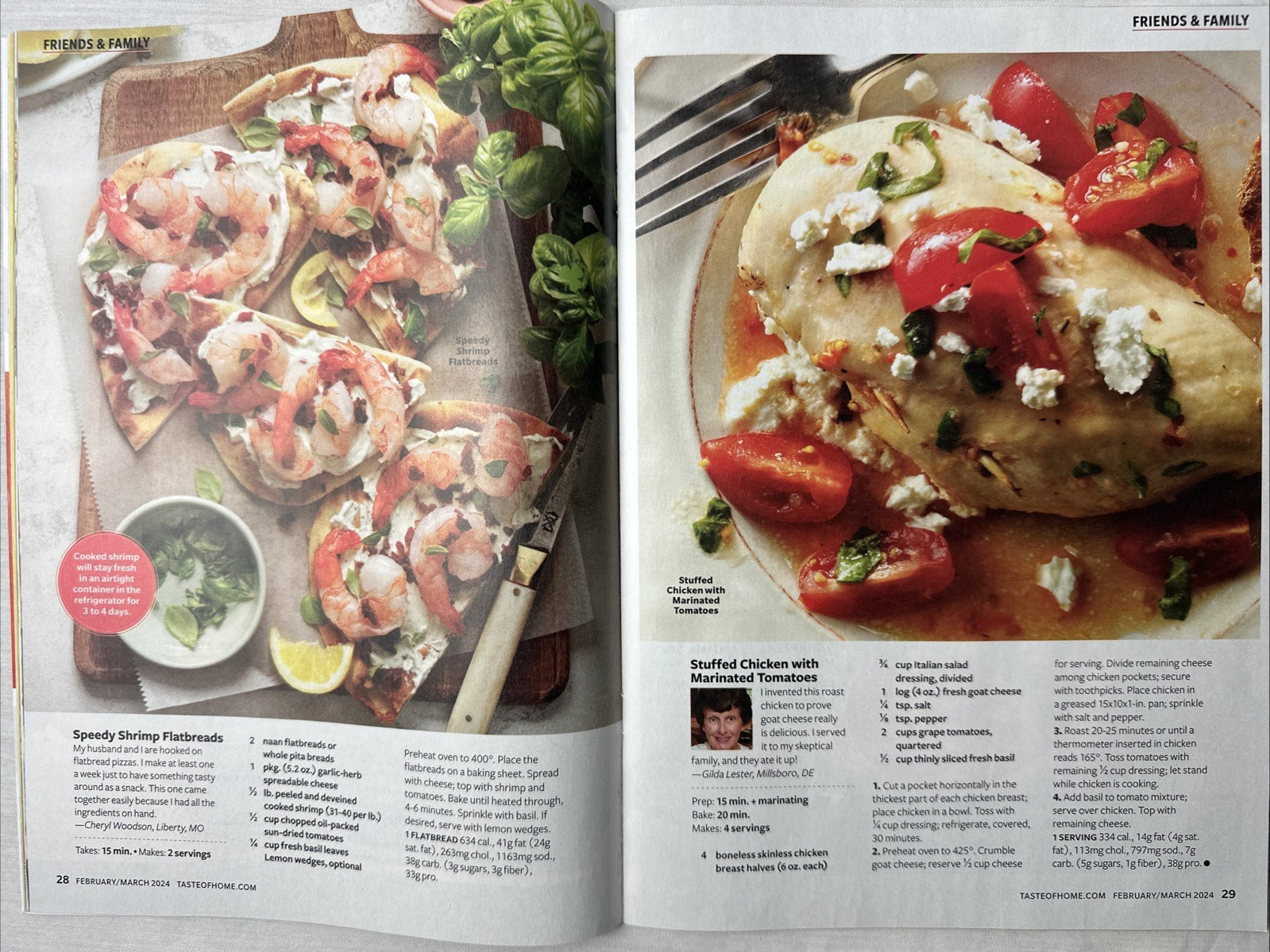 6 Lot Taste Of Home Magazine 2024 Year Feb – Winter Recipes Food Ideas Entertain