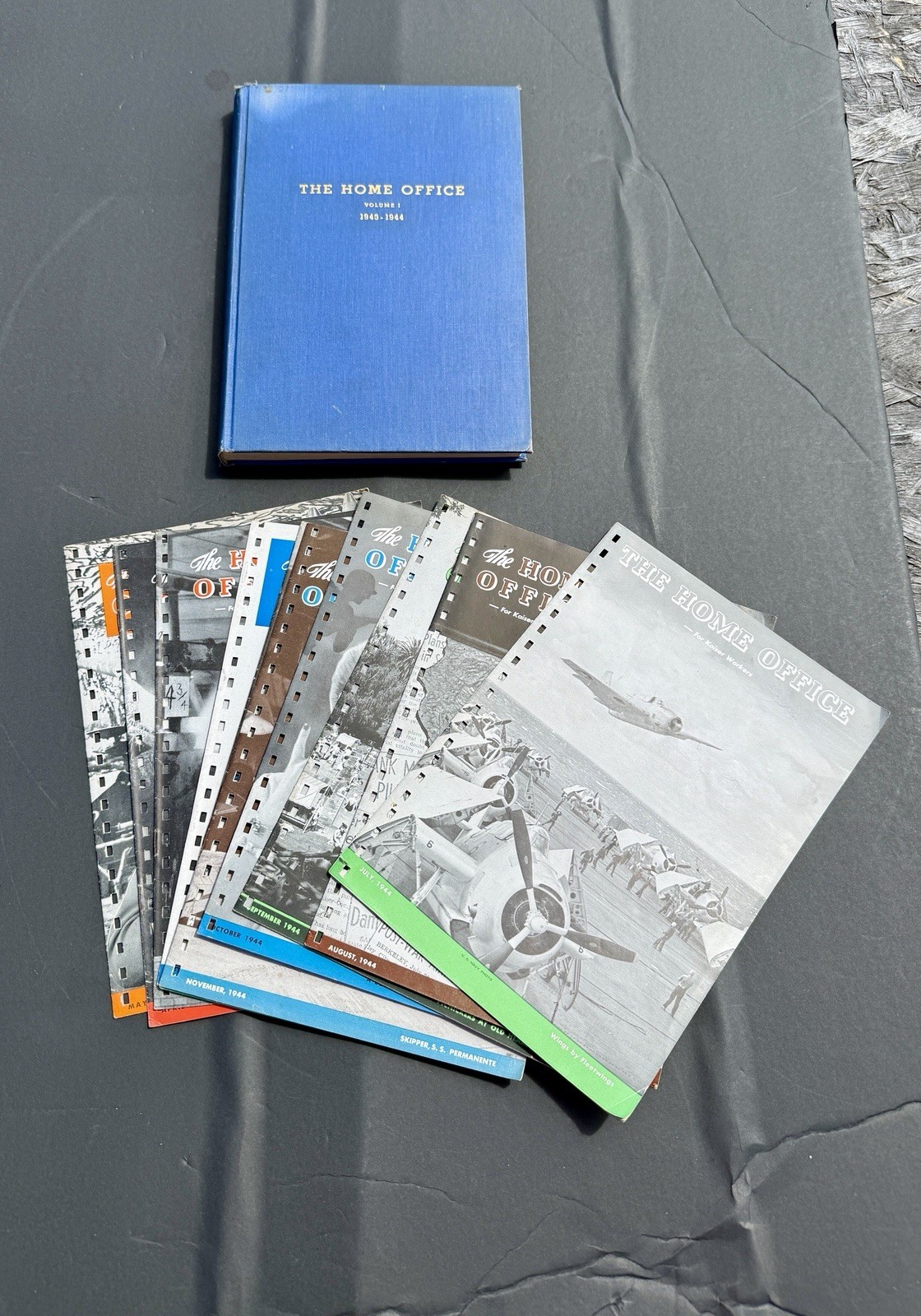 Extremely Rare Lot The Home Office Vintage Book Magazines Kaiser Hospital 1943/4