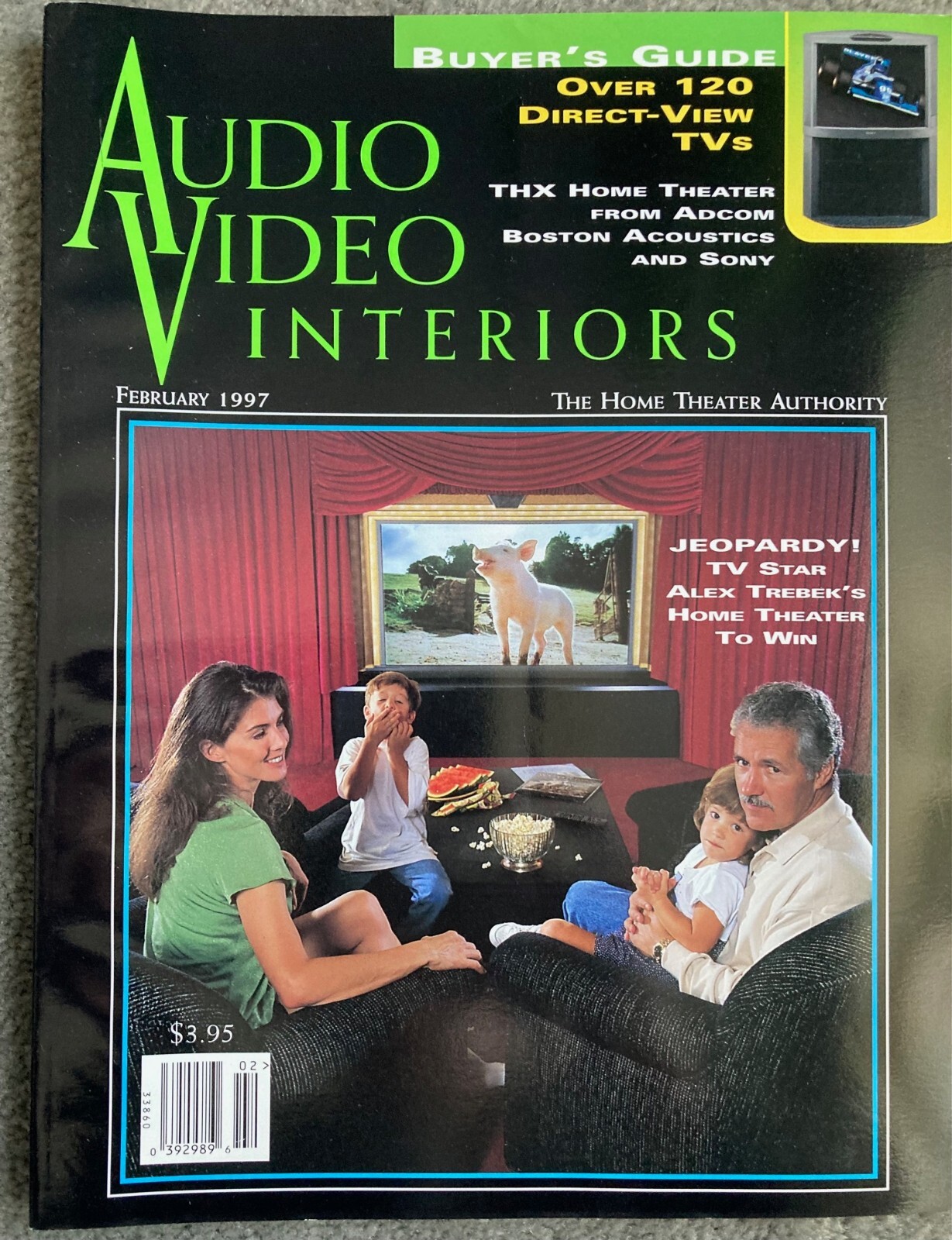 Vintage February 1997 Audio Video Interiors Magazine Home Theater Mint Condition