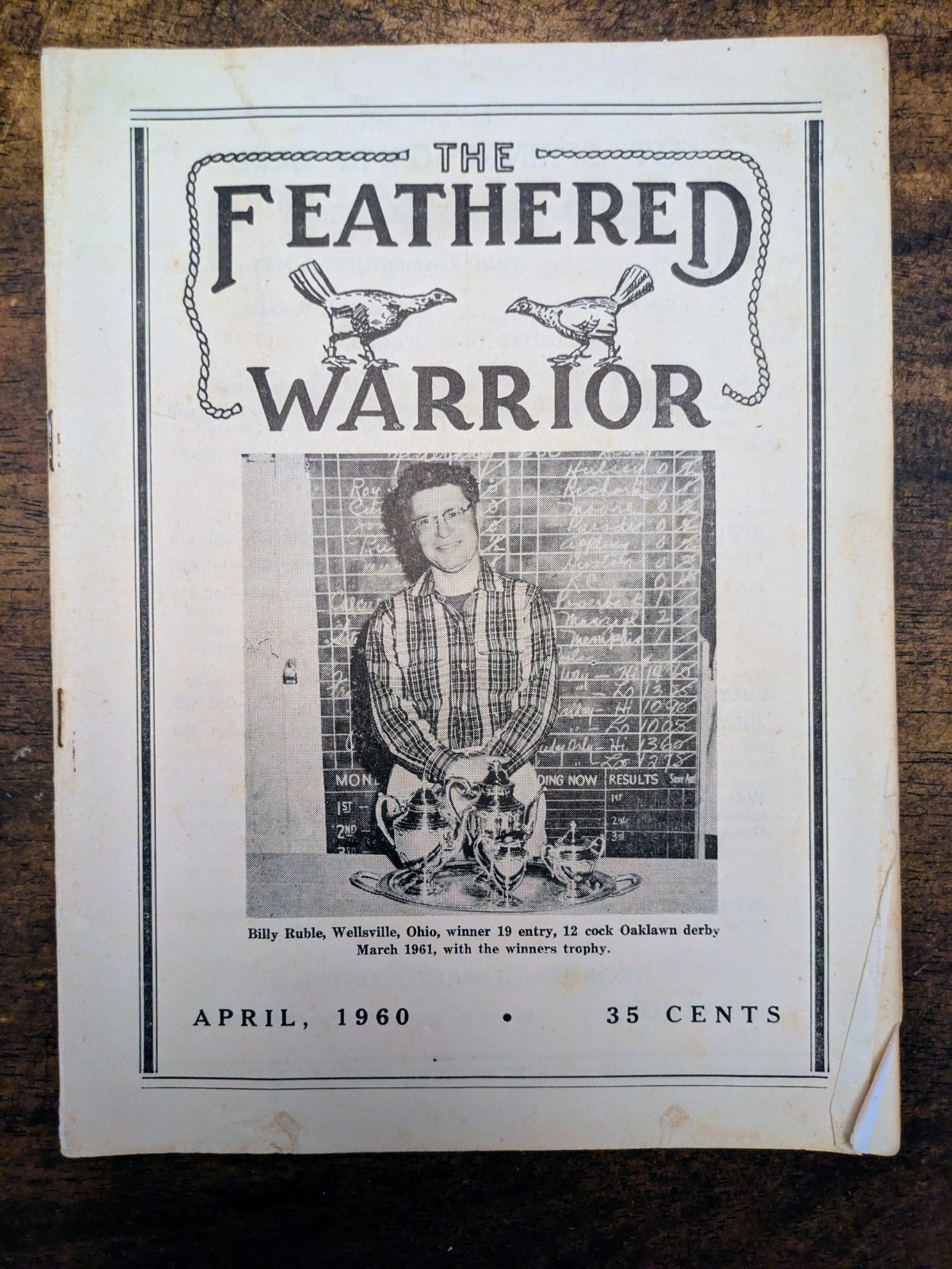 «The Feathered Warrior» POULTRY MAGAZINES 1960s Free Shipping Gamefowl 8 Issues