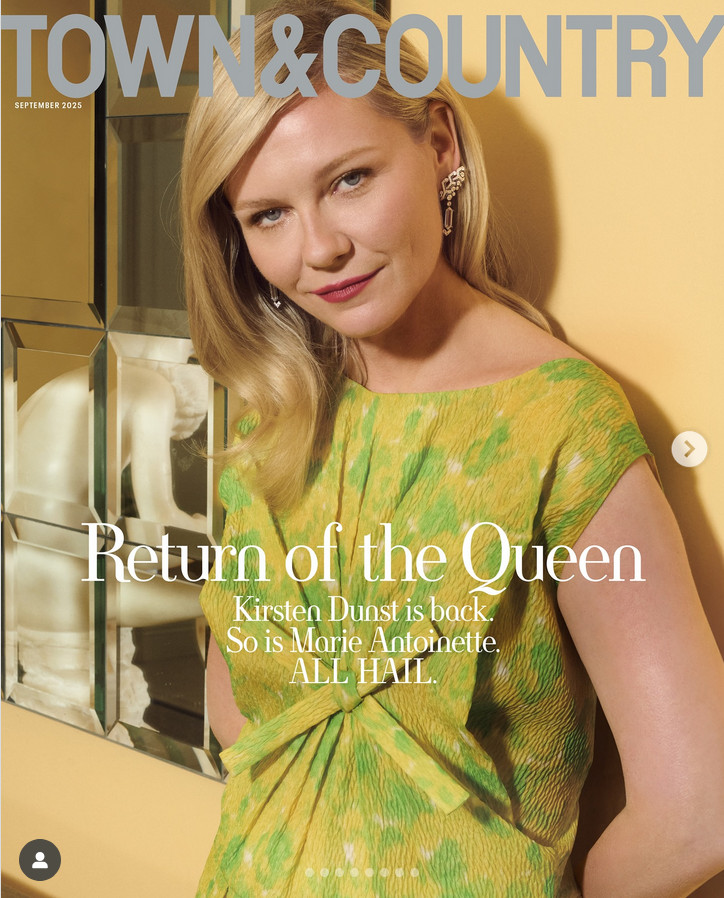 TOWN & COUNTRY-SEPTEMBER 2025-KIRSTEN DUNST-NEW-FAST SHIPPING