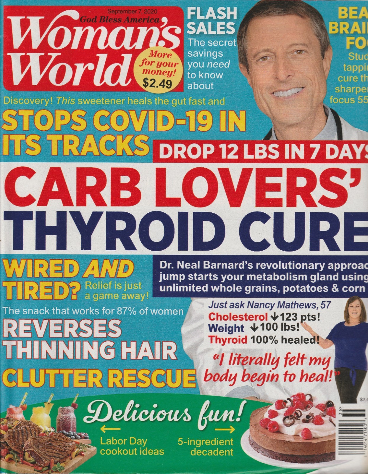 Woman’s World Magazine September 7, 2020 Clutter Rescue – Cookout Ideas