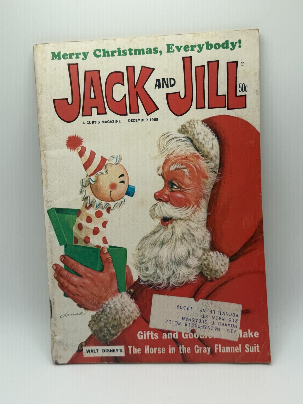Vintage JACK AND JILL Children’s Magazines 1968 Holiday Christmas Santa Edition
