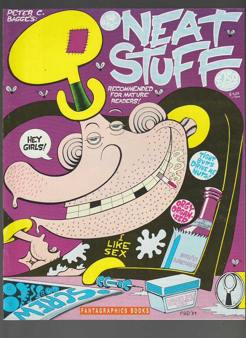 1989 NEAT STUFF #14 VF 7.0 Peter Bagge / Fantagraphics / Fisherman Collection