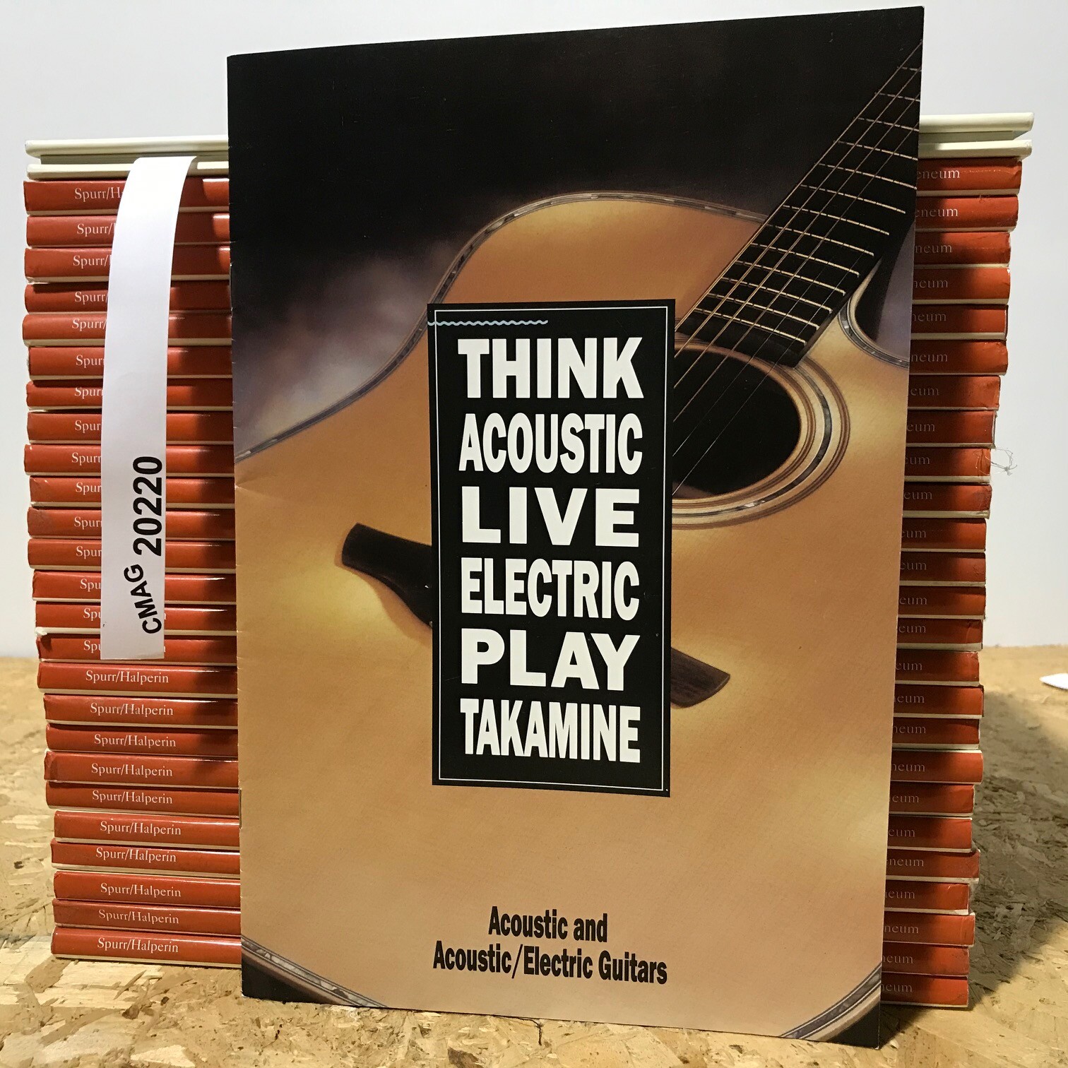 Takamine Acoustic Electric Guitar Product Brochure/Pamphlet 1992 Kaman Music Co