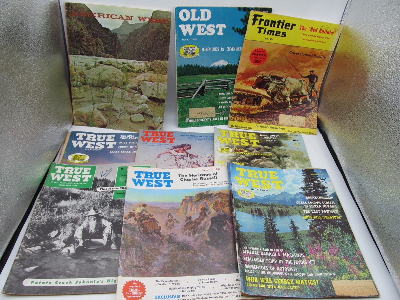 Vintage Lot Of 9 True West-Old West – American West Magazines