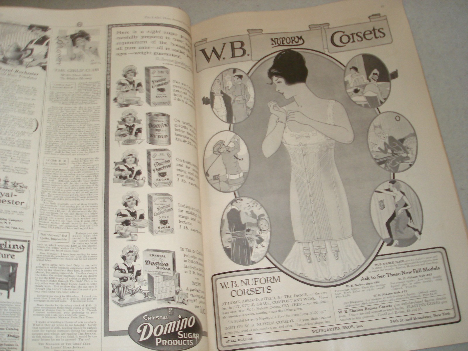 Ladies’ Home Journal October 1914 vintage magazine w/ Alice in Wonderland cutout