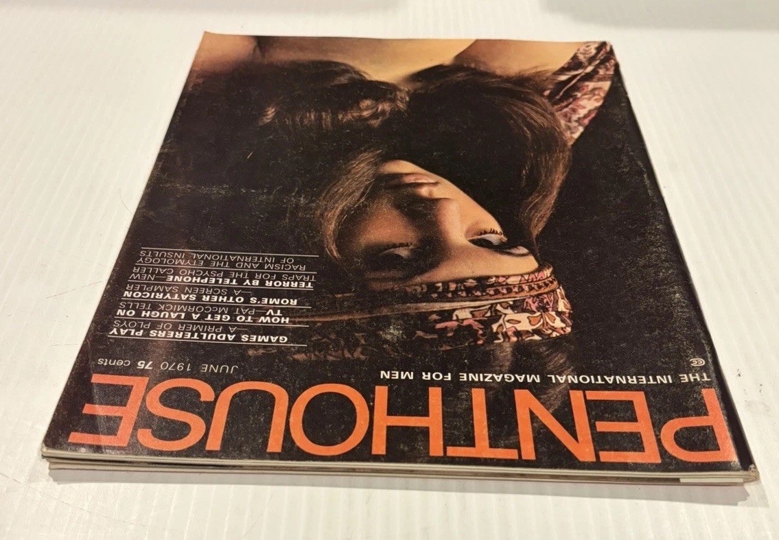 Penthouse Magazine June 1970 No Label Complete Centerfold VG Vintage Adult Men’s