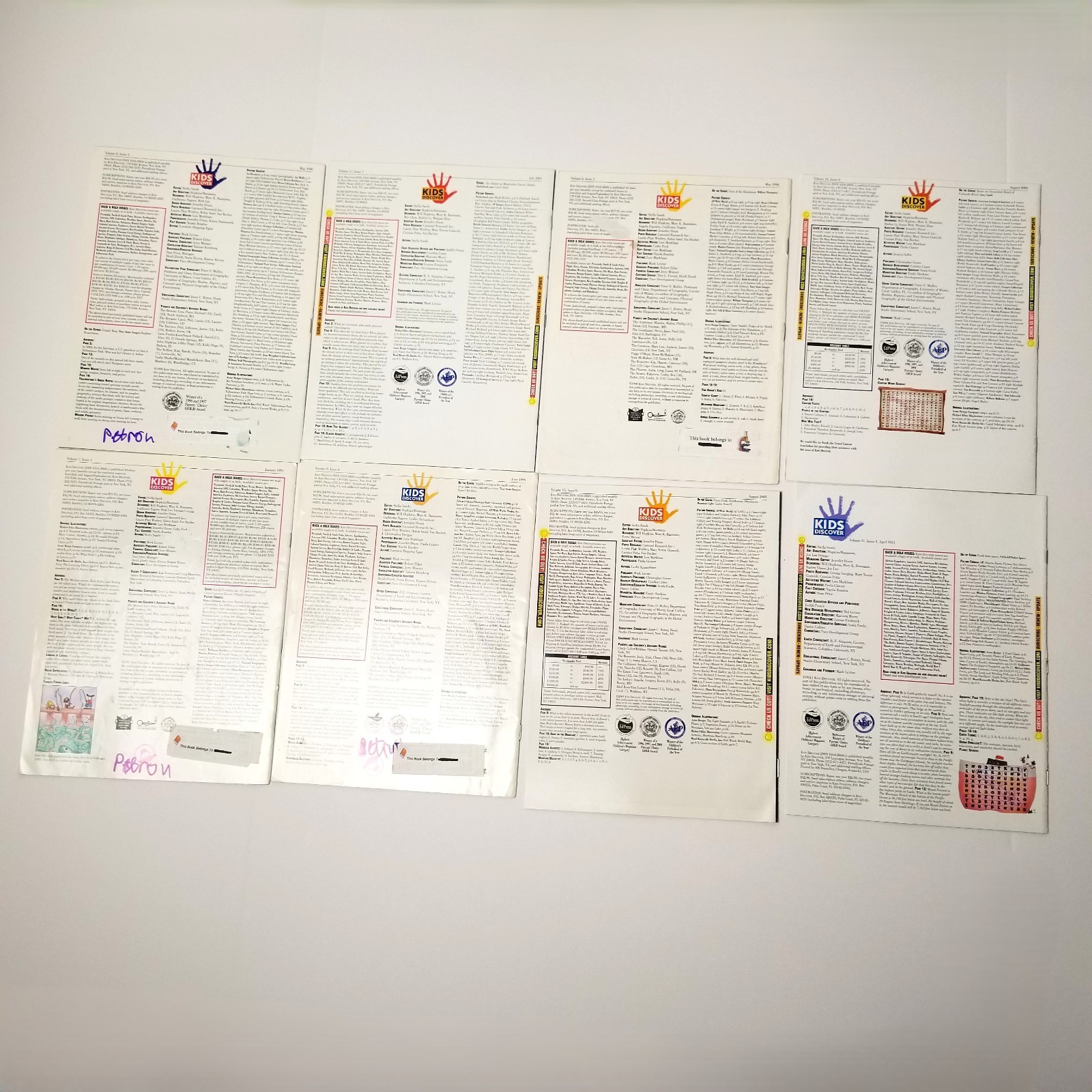 Kids Discover Magazine Lot 8 Earth Science Homeschool Mountains Oceans Water