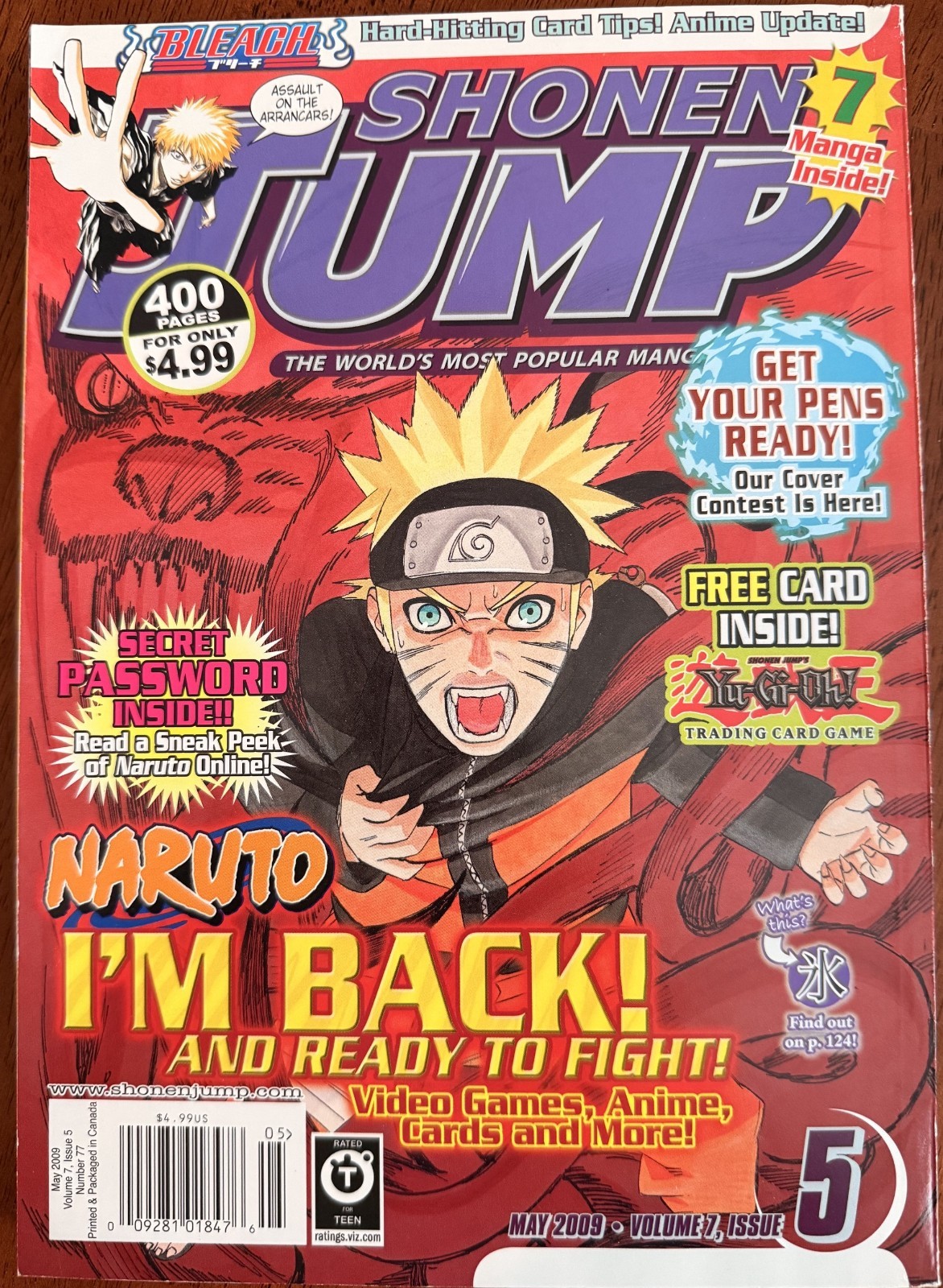 SHONEN JUMP MAGAZINE MANGA (Viz Media, MAY 2009 No. 77, 400 Pages) Japan Anime