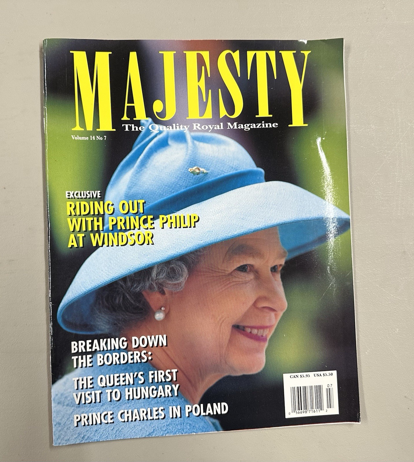 MAJESTY Royal Magazine July 1993 Vol 14 No 7 Queen Elizabeth Hungary Charles