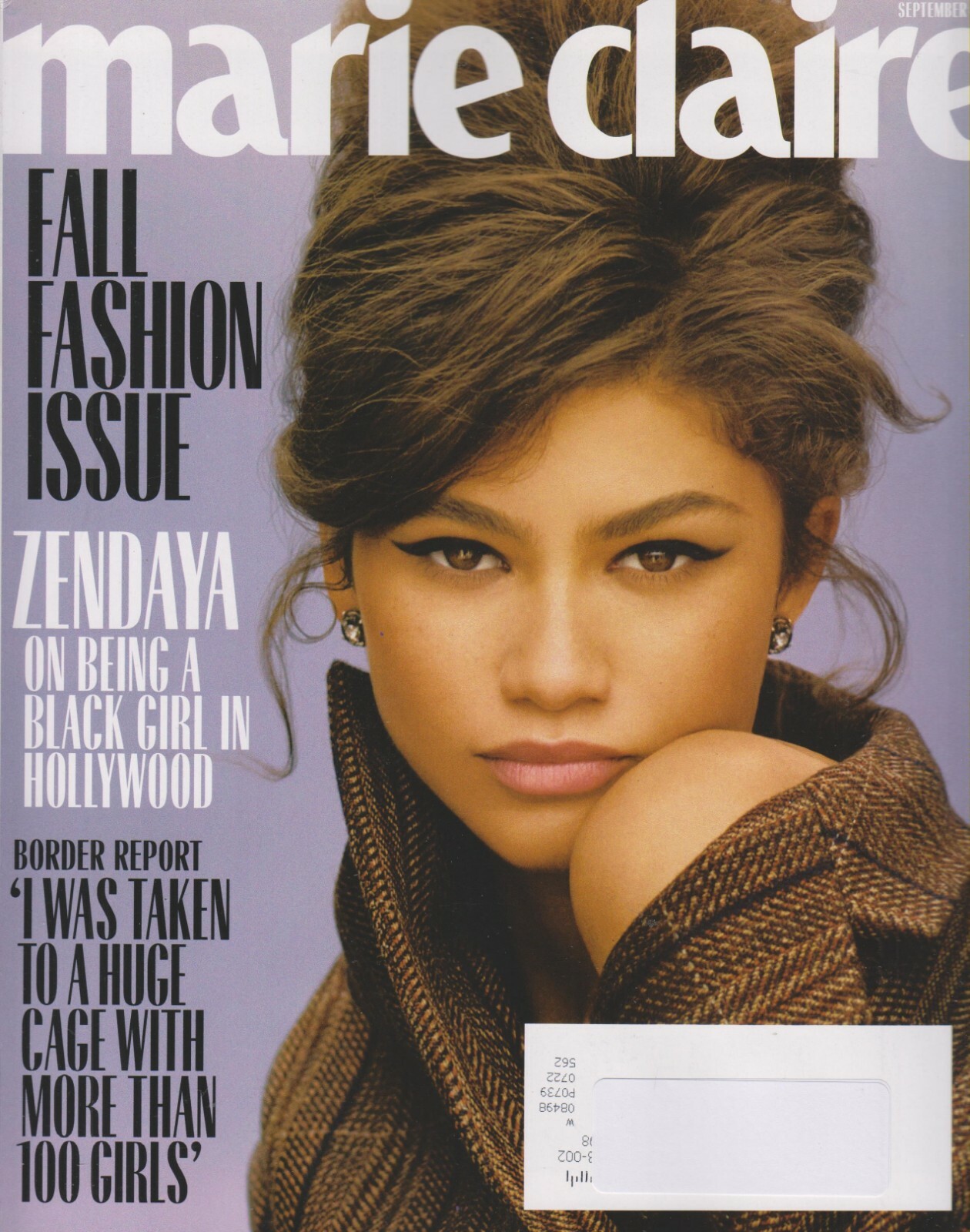Marie Claire September 2018 Zendaya, Fall Fashion Issue, Border Report (Magazine