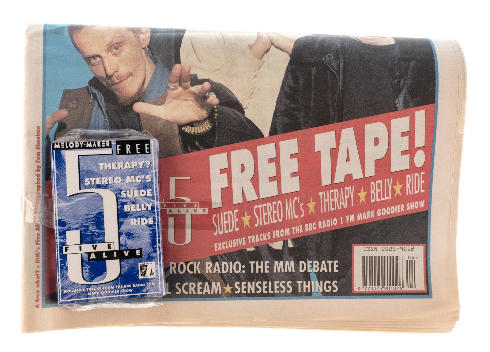 Melody Maker Jan 30 1993 Music News Charts w/ Free Tape Suede Belly Kurt Cobain
