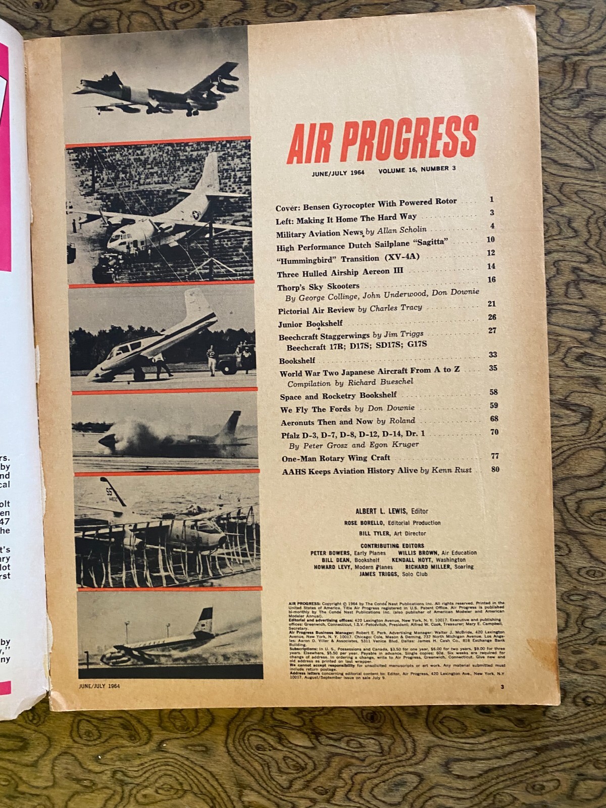 Air Progress Magazine June/July 1964 Edition Airplanes Aviation